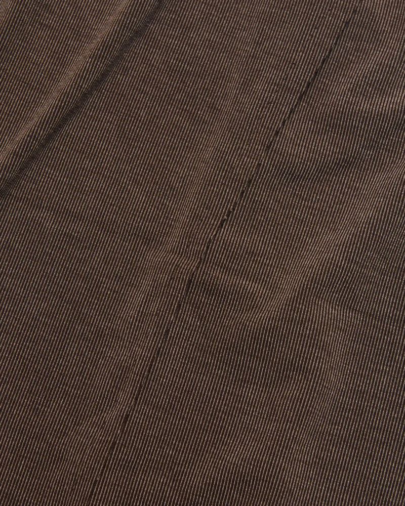  RAW EDGE LONG SKIRT (BROWN) WOMENS