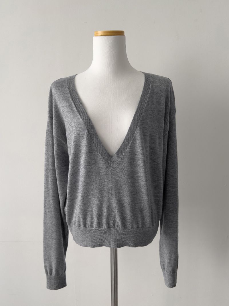 Georgia Deep V-Neck Knit