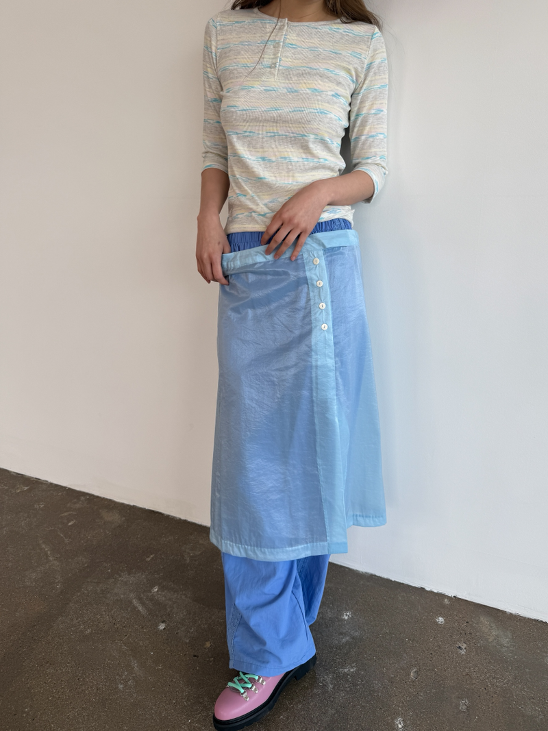 pattern henly neck T