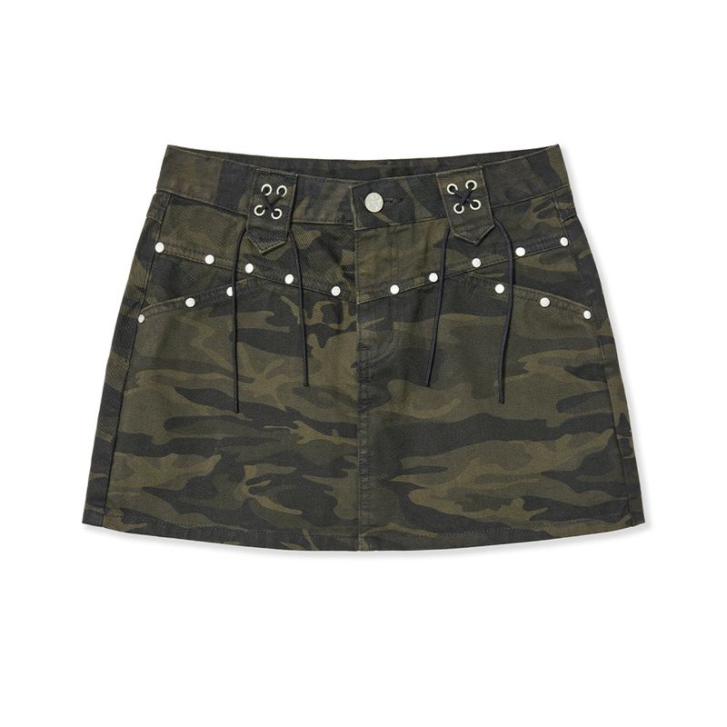 MIDNIGHT MOVE（ミッドナイトムーブ）の「ベルトスカート (camo)（スカート）」