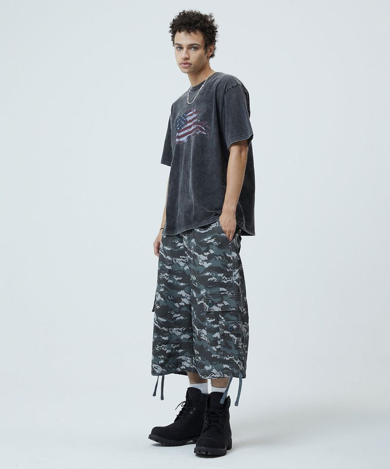 ウォッシュドフラッグTシャツ