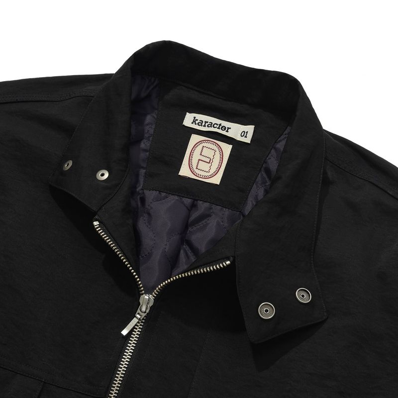 Harrington blouson jacket / Black