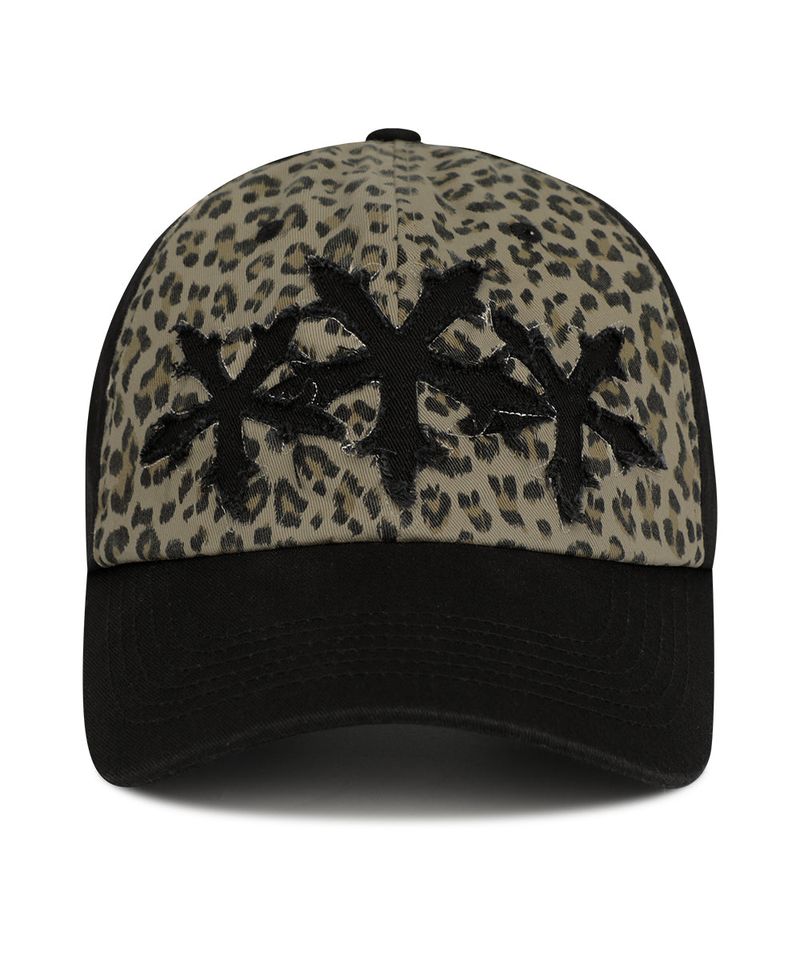 LEOPARD CROSS STAR CAP