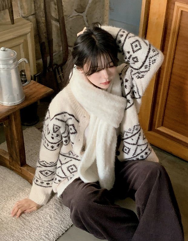 Winter Cozy Wool Muffler (2color)