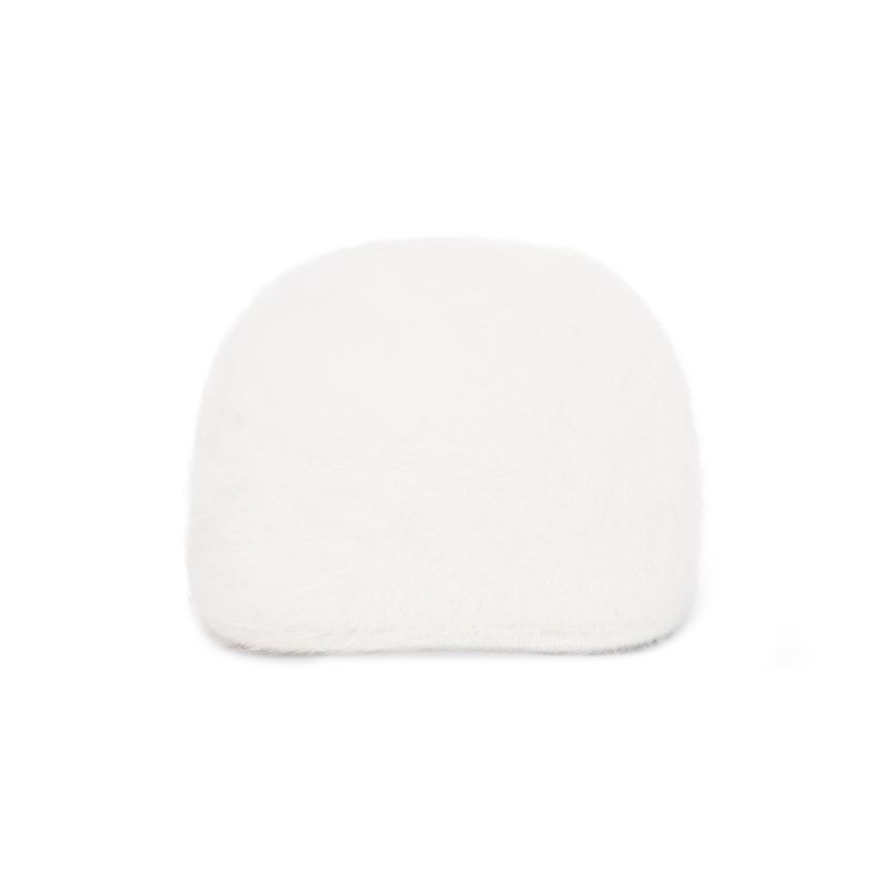 VA Stud Angora Hunting Cap / Ivory