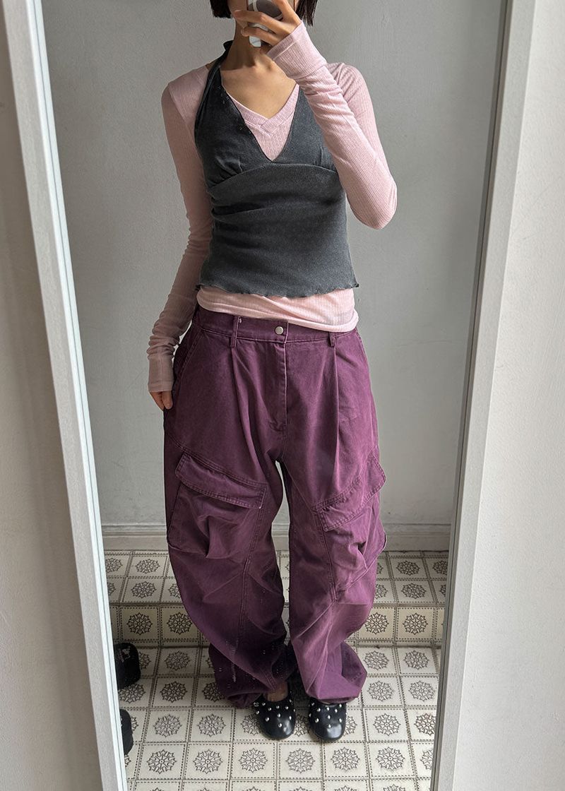 GARMENT CARGO WIDE PANTS