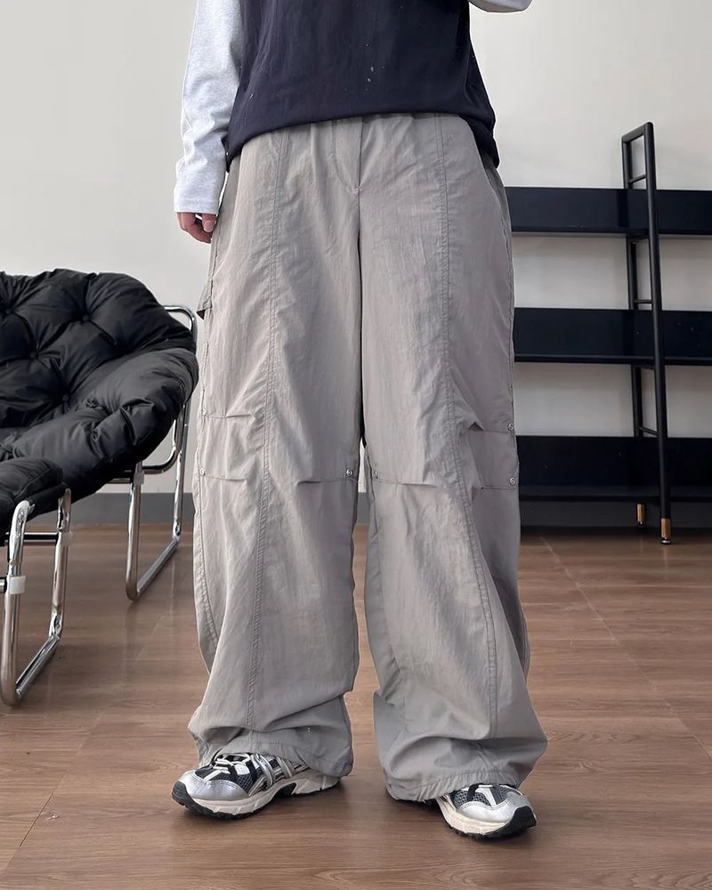 Dock rivet panel nylon pants