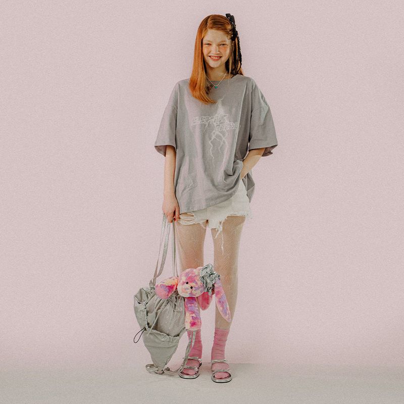 METALIC STRING BAG (SILVER)