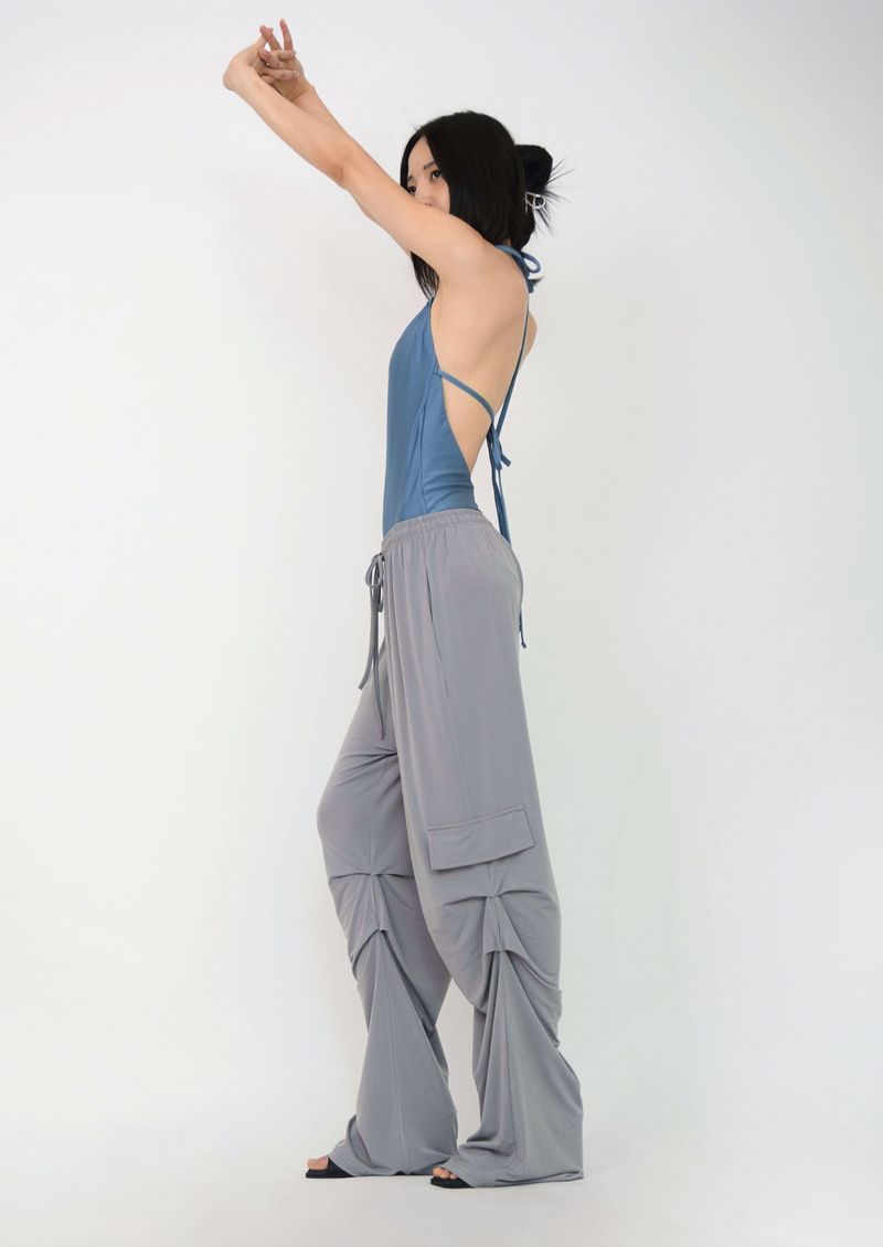bottom shirring jogger pants