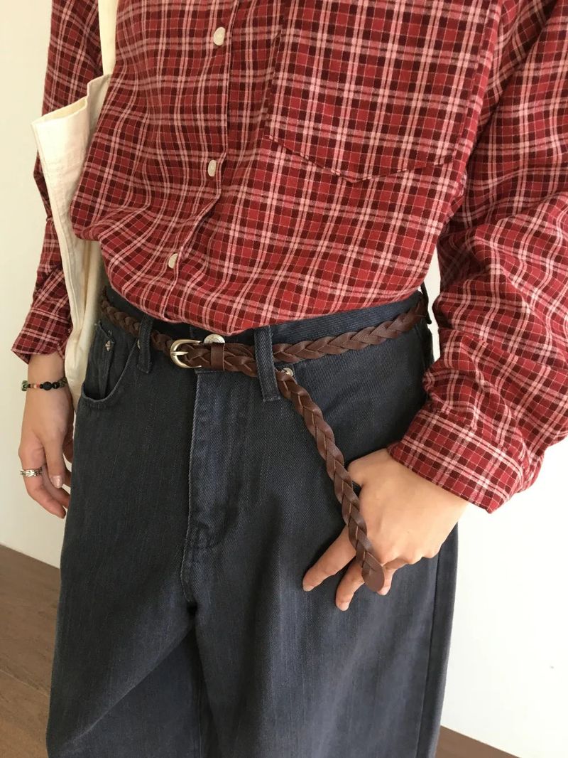 DUGGY（ダギー）の「Cuir Braid Slim Belt (2color)（Fashion Accessories）」