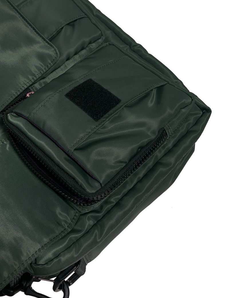 Padded Cargo Pocket Cross Bag (Khaki)