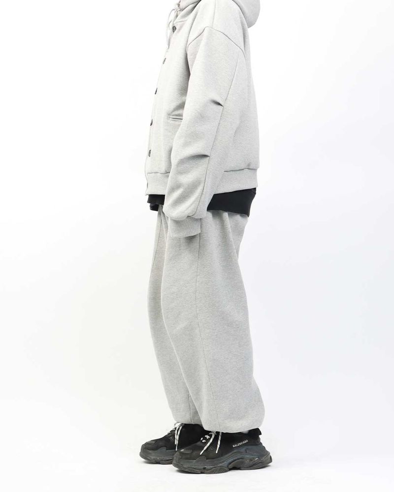 Button hood zip-up_2color
