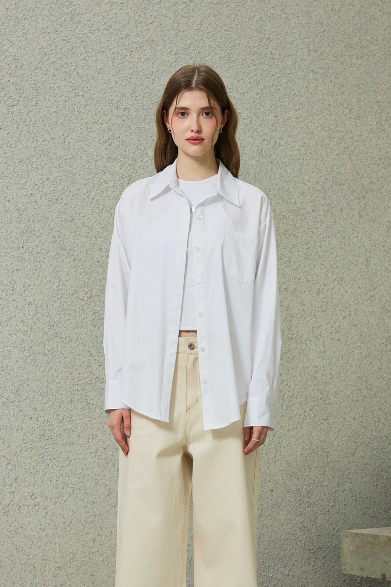 ARIKIM（アリキム）の「BRIGHT OVERSIZED SHIRT / WHITE（Tops）」