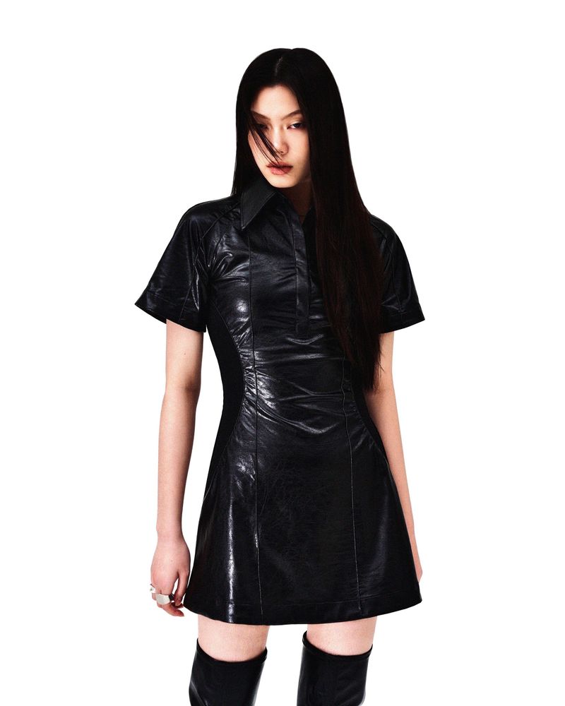 DOUBLE PIN-TUCK RIBBED MIX ONE PIECE