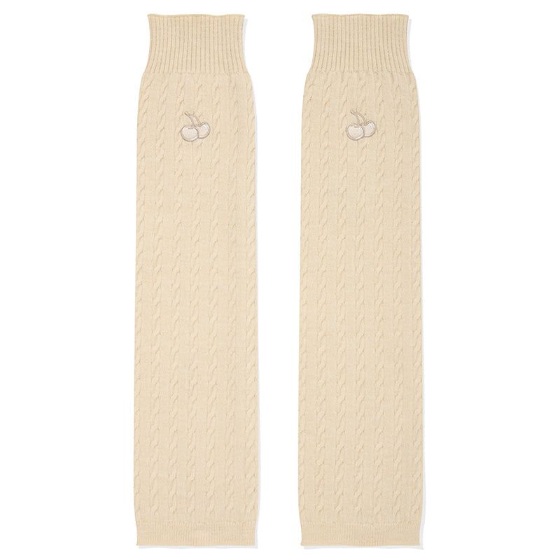KIRSH（キルシー）の「CHERRY CABLE KNIT LEG WARMER [IVORY]（Fashion Accessories）」