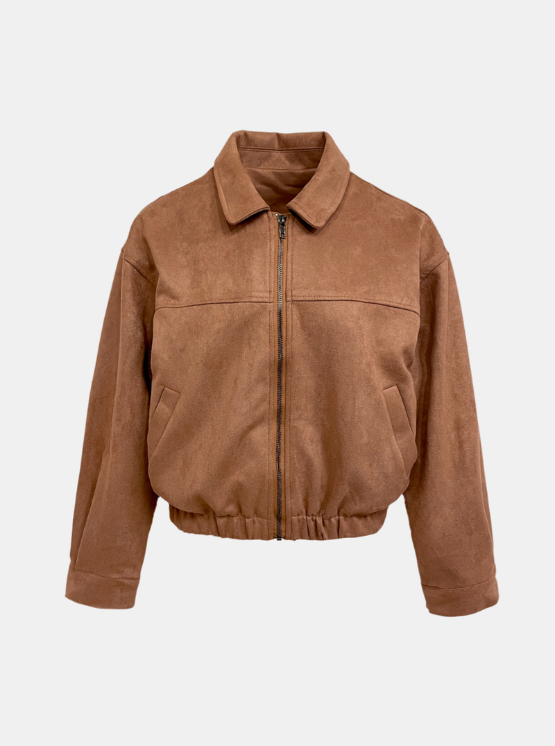 Oakland Suede Zip-up Jacket