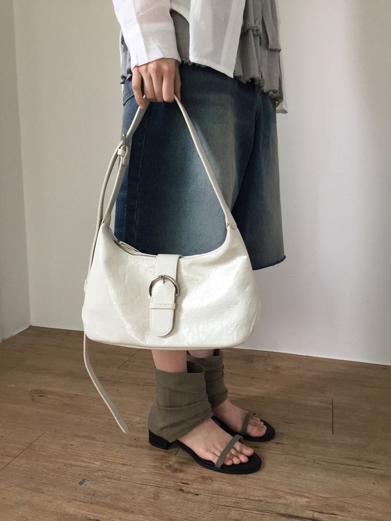 Tony Big Buckle Shoulder Bag (4color)