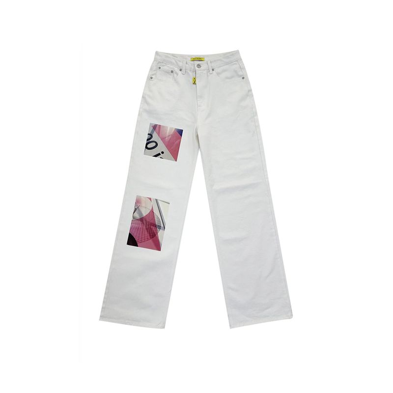 HOLY NUMBER 7（ホーリーナンバーセブン）の「[RECYCLE COTTON] PRINTED STRAIGHT PANTS_WHITE（Pants）」