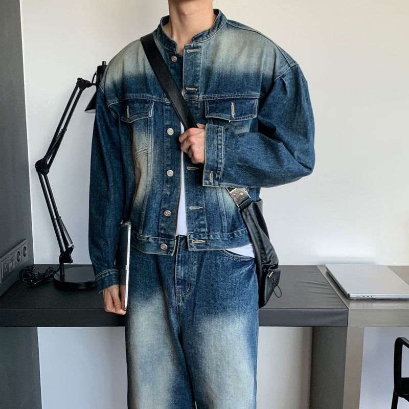 lemenne（ルメンヌ）の「LMN Unbay Brush Crop Over Denim Jacket (3 colors)（Jackets/Outerwear）」