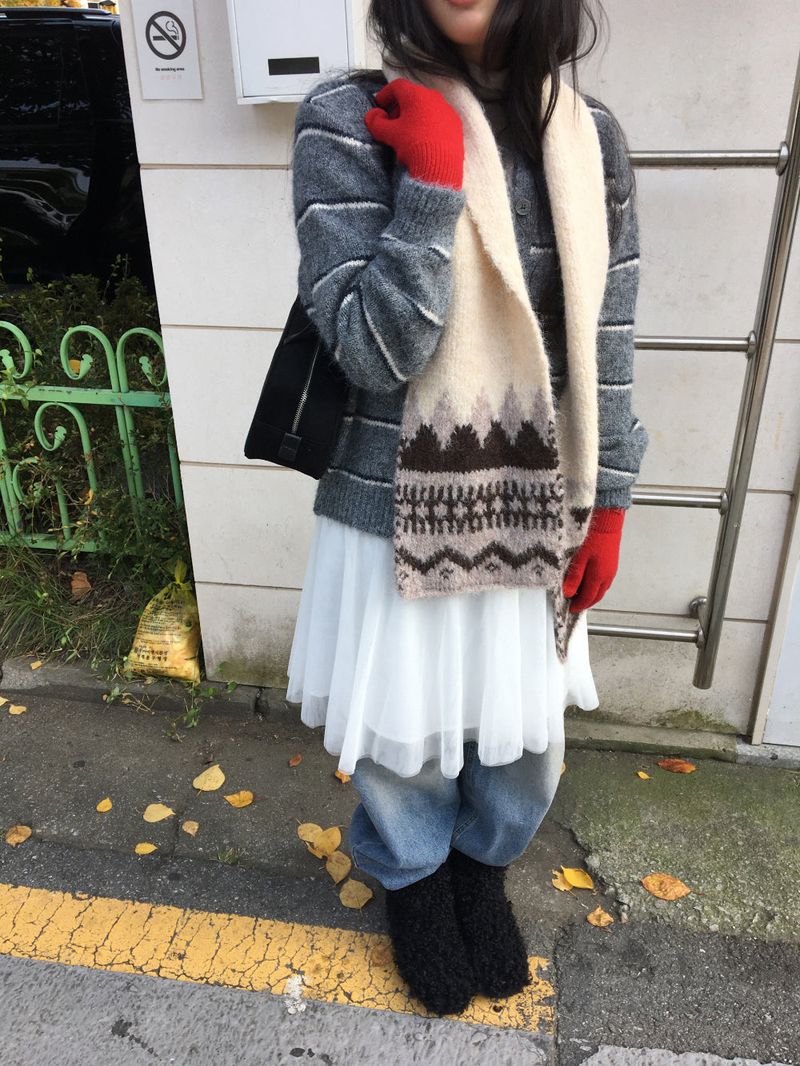 Bichobi Nordic Wool Muffler (4 Colors)