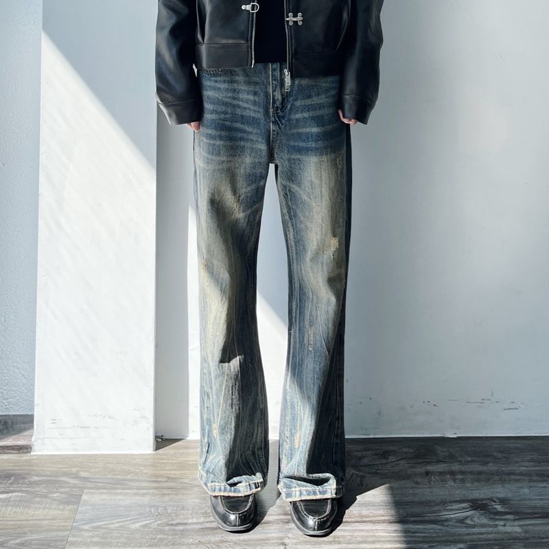 FADE MEET（フェードミート）の「Mud Wash Cat Tint Flare Jeans（Pants）」