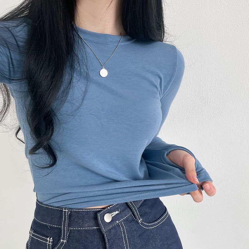 Extended Sleeve Round Neck T-Shirt