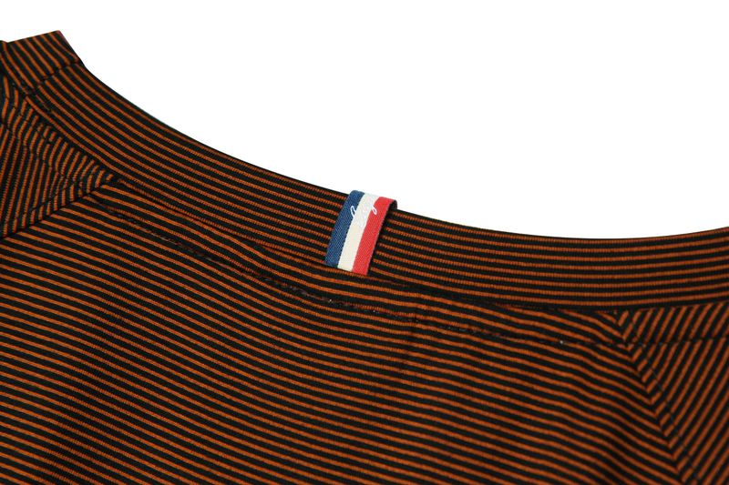 ストライプエアコンフォートショートスリーブTシャツT68