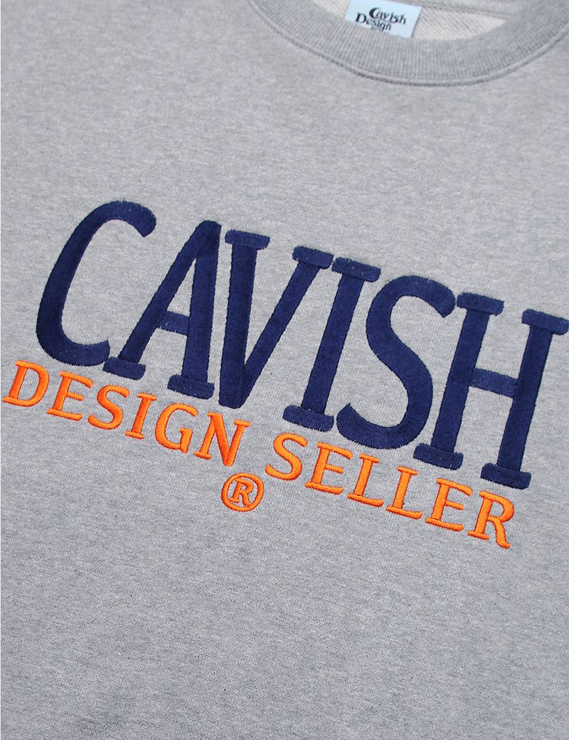 SERIF EMB SWEATSHIRT GREY(CV2CFUM470A)