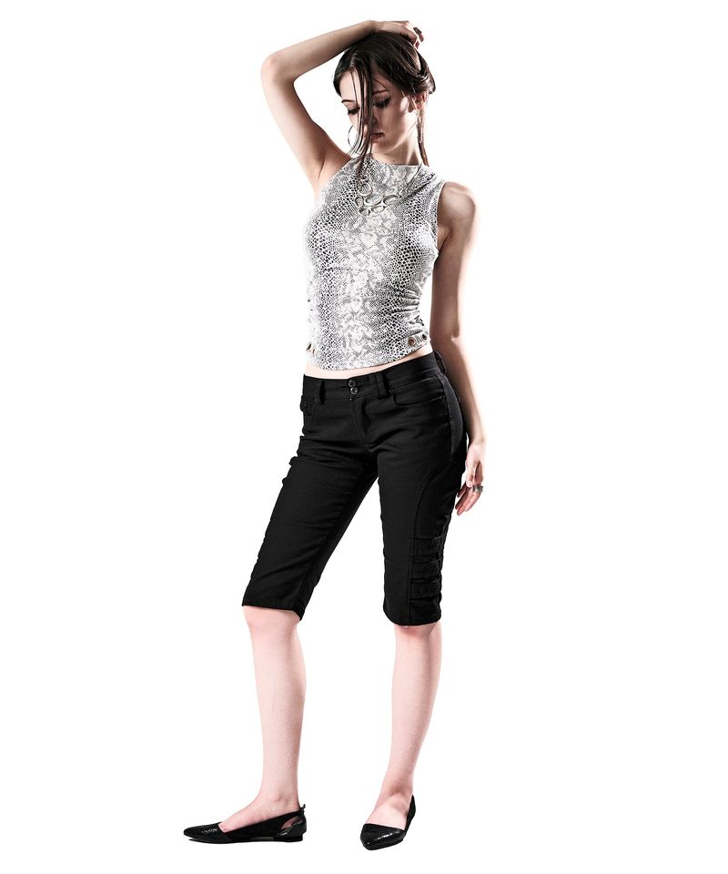 LOW-RISE CURVED PANEL CAPRIS BLACK