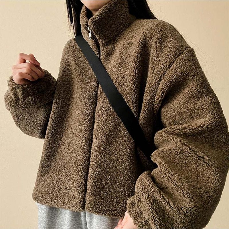 Pelo Thick Dumble Fleece Zip-Up Jumper