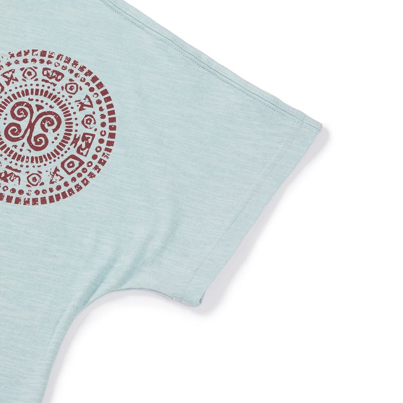 Boteh half T-shirts / Lagoon