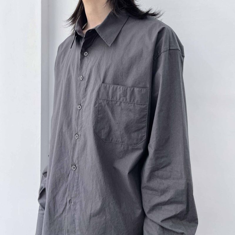 Charcoal Clean Pocket Shirt