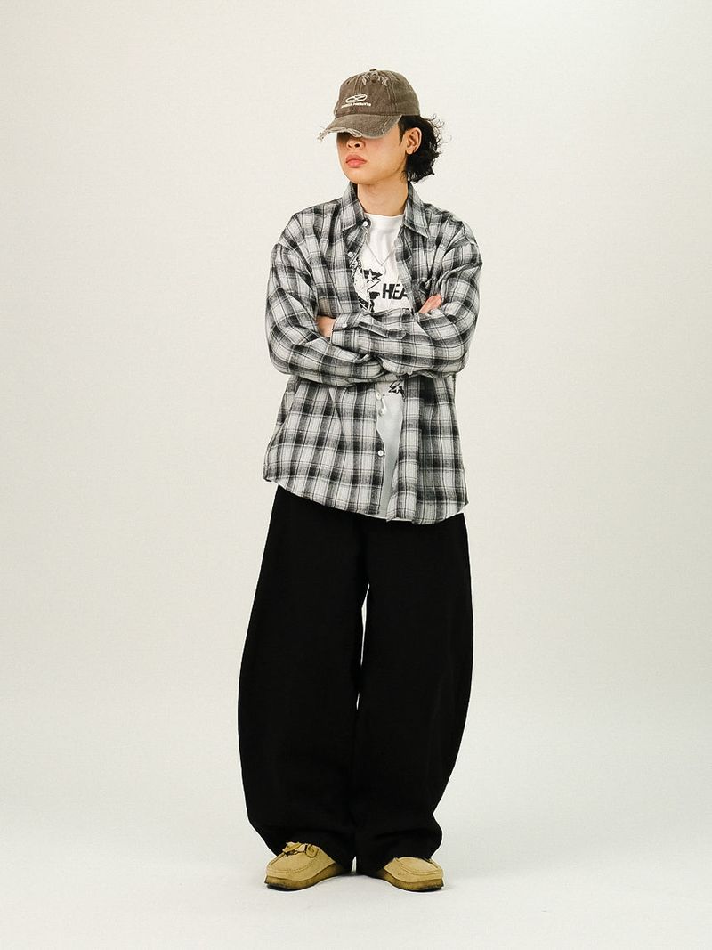 DE Back Point Wide Balloon Pants