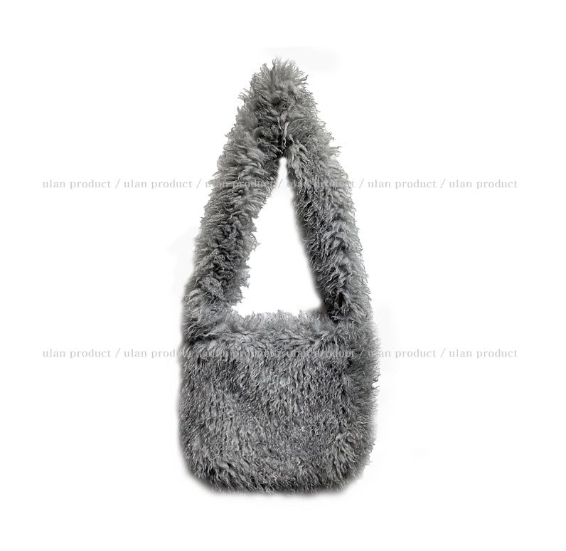 Boucle fur crossbody bag
