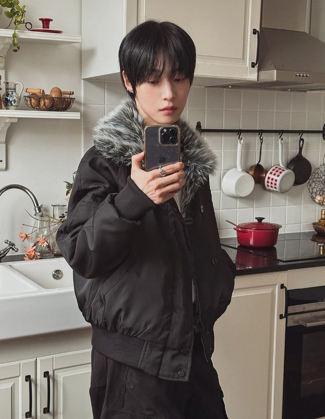 Rico High Neck Fur Jumper