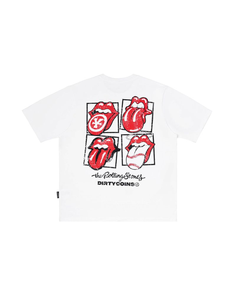 DirtyCoins（ダーティーコインズ）の「DC x The Rolling Stones Stones Mate Regular T-Shirt White（Tops）」