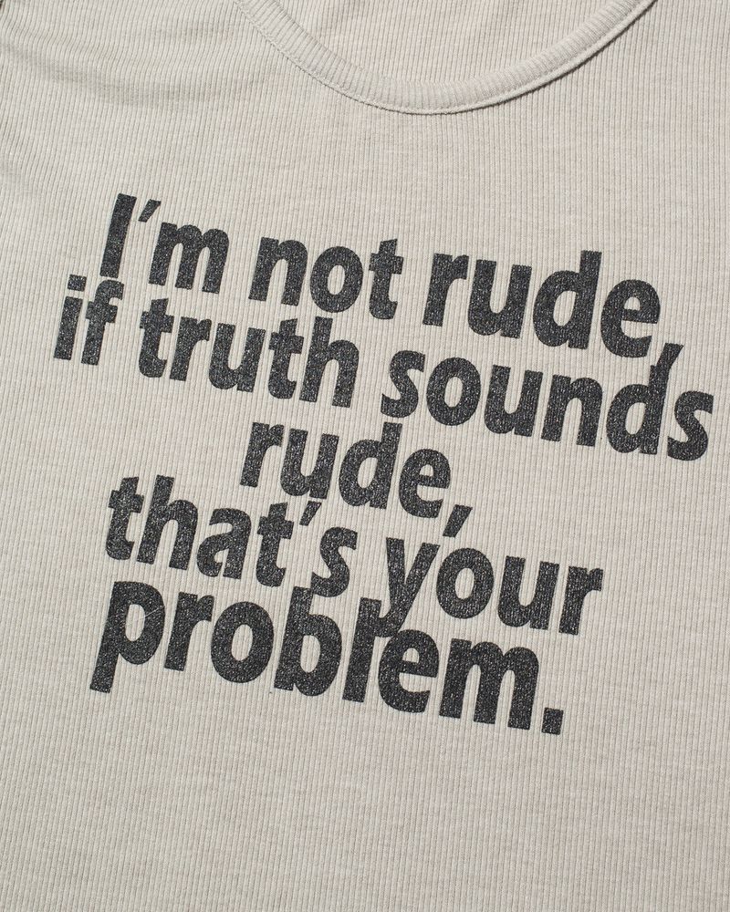RUDE Sleeveless (GREY)