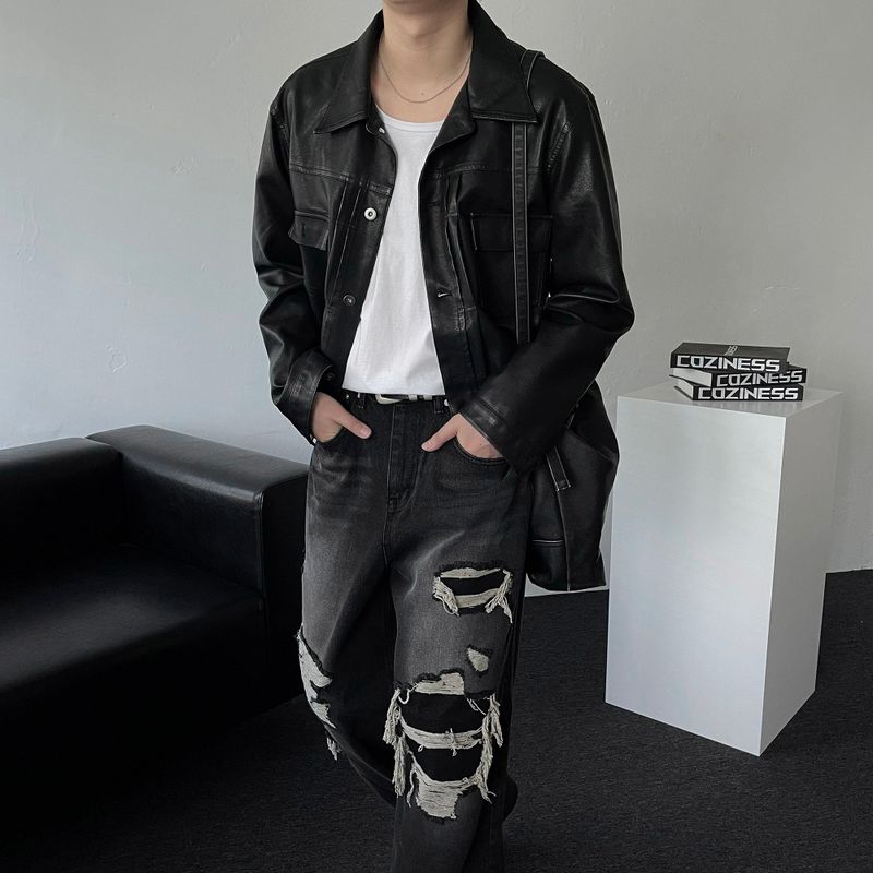 OWN Tony Garment Leather Tracker Jacket (3 colors)