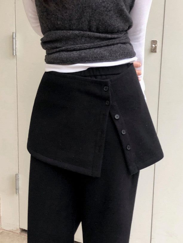 SHOPPERLAND(ショッパーランド)の「#ボタンラップレイヤードスカート + パンツセット (2color)(パンツ)」