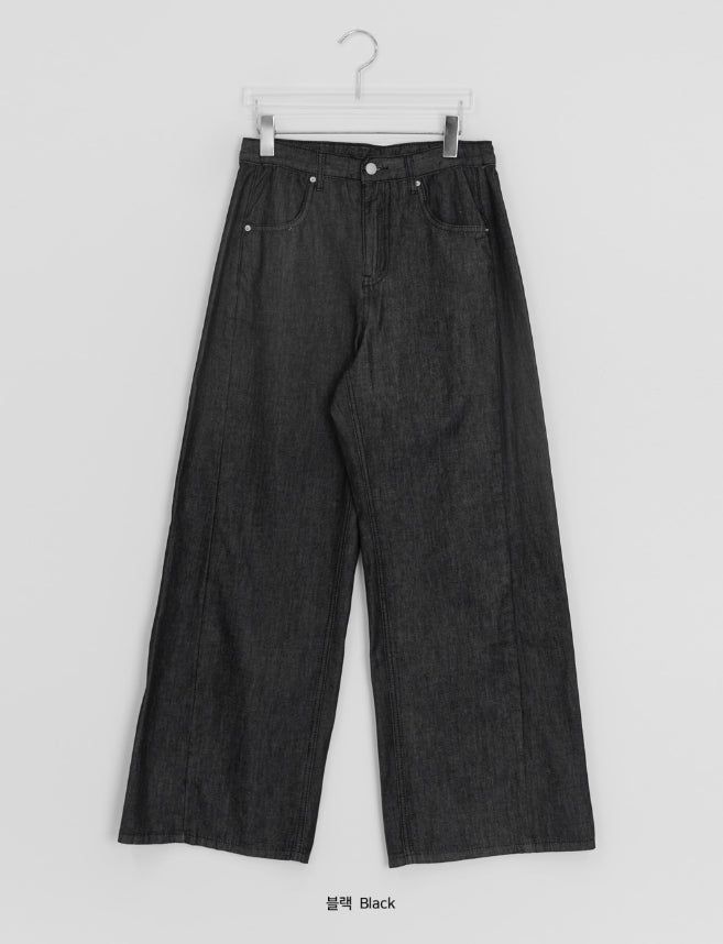 AC Non-Fade Summer Wide Denim Pants