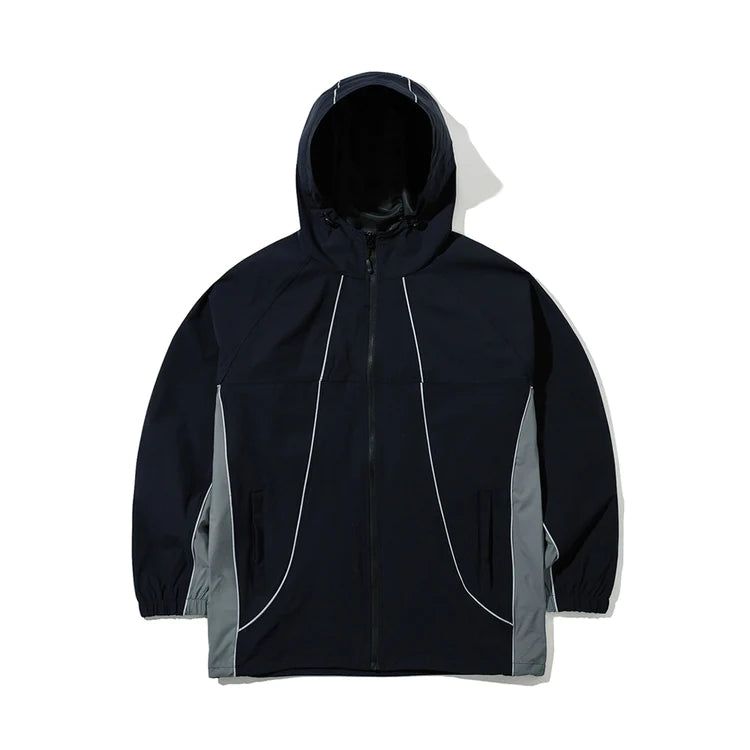 PP STRETCH HOODED JACKET - NAVY/BLACK