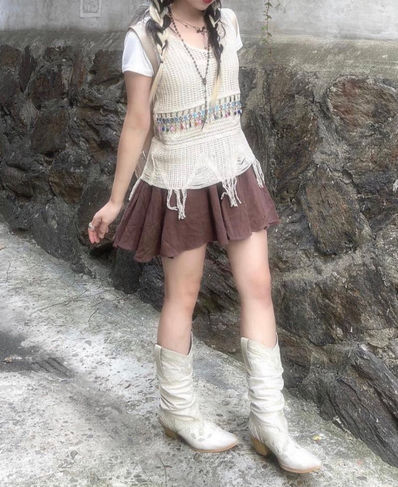 heenytsuki（ヒニツキ）の「Morigirl linen banding pantskirt（Skirts）」
