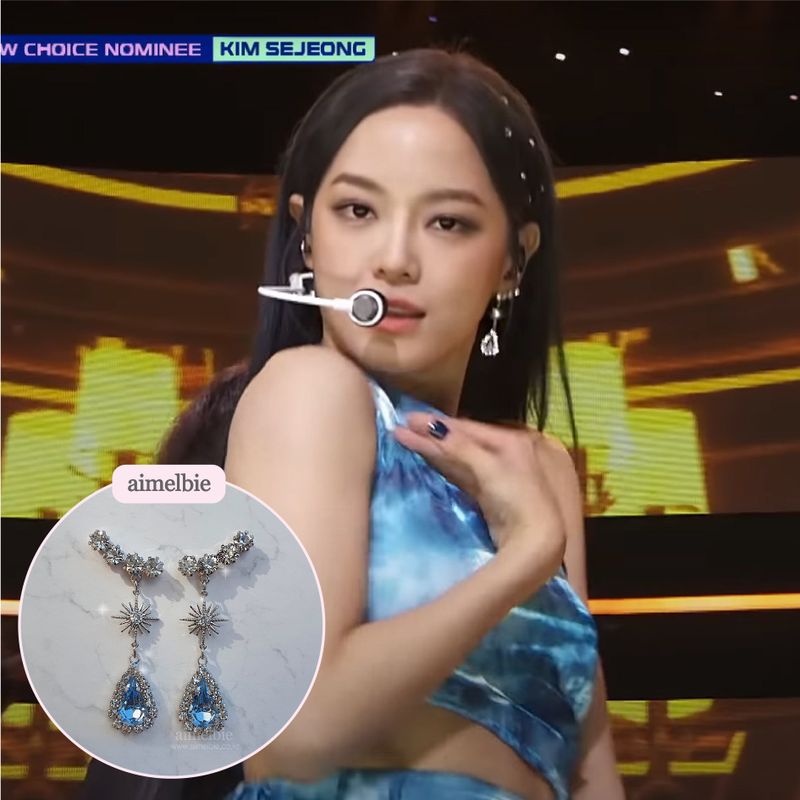 [IVE Liz Earring] Stellar Elf Earring - Light Sapphire