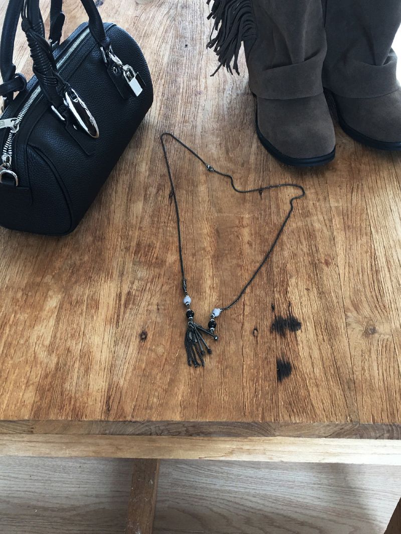 Beads chain long necklace