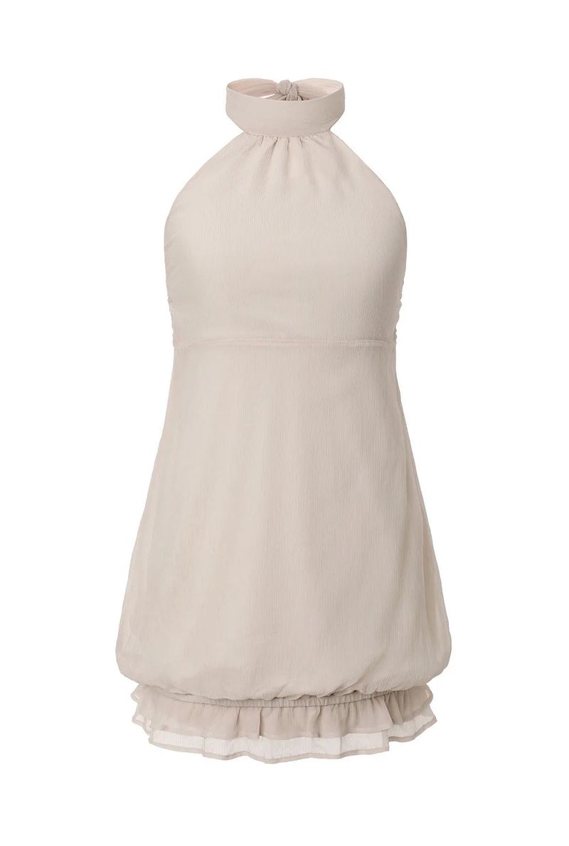 【即日発送】Sheer halter dress