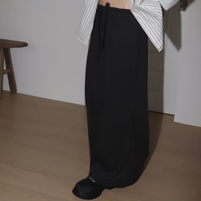 Bondis Strap Cotton Long Skirt