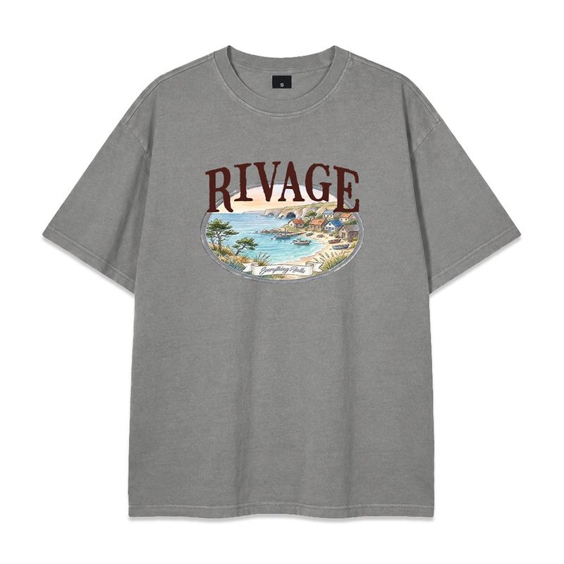 rivage pigment-dyed short-sleeve t-shirt (3color)