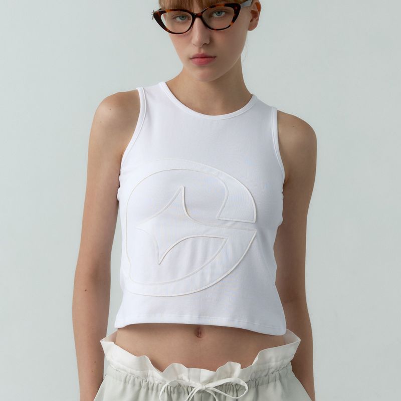 GIGAL GG SLEEVELESS TOP