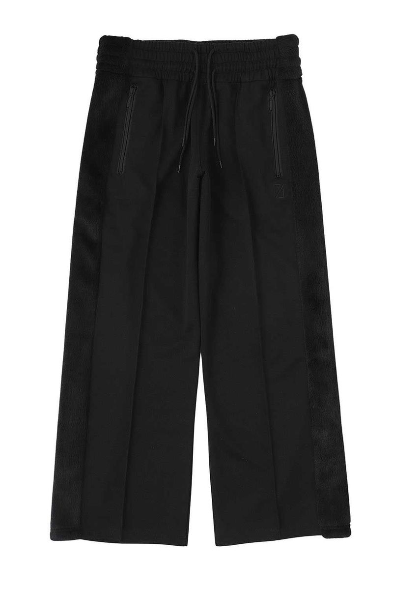 SIDE FUR TRACK PANTS