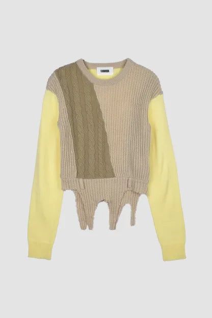 SWITCHING COLOR KNIT